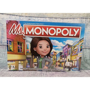 Ms Monopoly Board Game by Hasbro - 2018 NEW SEALED Family Fun